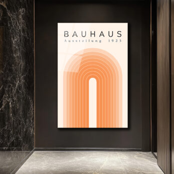 Bauhaus Ausstellung 1923 Minimalist Sanat Cam Tablo - Glazella Bauhaus Ausstellung 1923 Minimalist Sanat Cam Tablo - Glazella