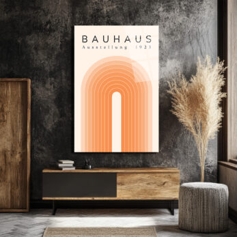 Bauhaus Ausstellung 1923 Minimalist Sanat Cam Tablo - Glazella Bauhaus Ausstellung 1923 Minimalist Sanat Cam Tablo - Glazella