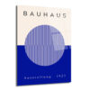 Bauhaus Sanatının Zamansız Yansıması: Modern Mavi Çizgili Cam Tablo - Glazella Bauhaus Sanatının Zamansız Yansıması: Modern Mavi Çizgili Cam Tablo - Glazella
