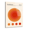 Bauhaus 1919 Güneş Desenli Turuncu Cam Tablo - Glazella Bauhaus 1919 Güneş Desenli Turuncu Cam Tablo - Glazella
