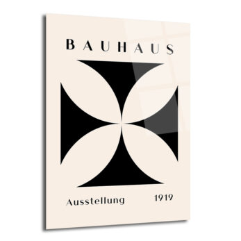 Bauhaus 1919 Sergisi Modern Estetik Cam Tablo - Glazella