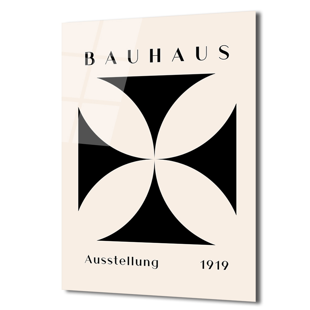 Bauhaus 1919 Sergisi Modern Estetik Cam Tablo - Glazella Bauhaus 1919 Sergisi Modern Estetik Cam Tablo - Glazella