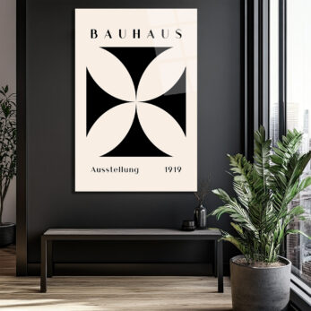 Bauhaus 1919 Sergisi Modern Estetik Cam Tablo - Glazella Bauhaus 1919 Sergisi Modern Estetik Cam Tablo - Glazella