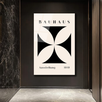 Bauhaus 1919 Sergisi Modern Estetik Cam Tablo - Glazella Bauhaus 1919 Sergisi Modern Estetik Cam Tablo - Glazella