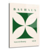 Bauhaus Estetiği Yeşil Çapraz Desen Cam Tablo - Glazella Bauhaus Estetiği Yeşil Çapraz Desen Cam Tablo - Glazella