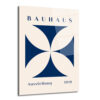 Bauhaus Ausstellung 1919 Mavi Geometrik Cam Tablo - Glazella