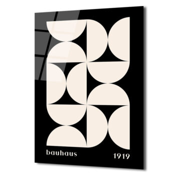 Bauhaus 1919 Minimalist Cam Tablo: Modern Sanatın Zamansız Dokunuşu - Glazella Bauhaus 1919 Minimalist Cam Tablo: Modern Sanatın Zamansız Dokunuşu - Glazella