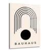 Bauhaus Siyah Geometrik Minimalist Cam Tablo - Glazella Bauhaus Siyah Geometrik Minimalist Cam Tablo - Glazella