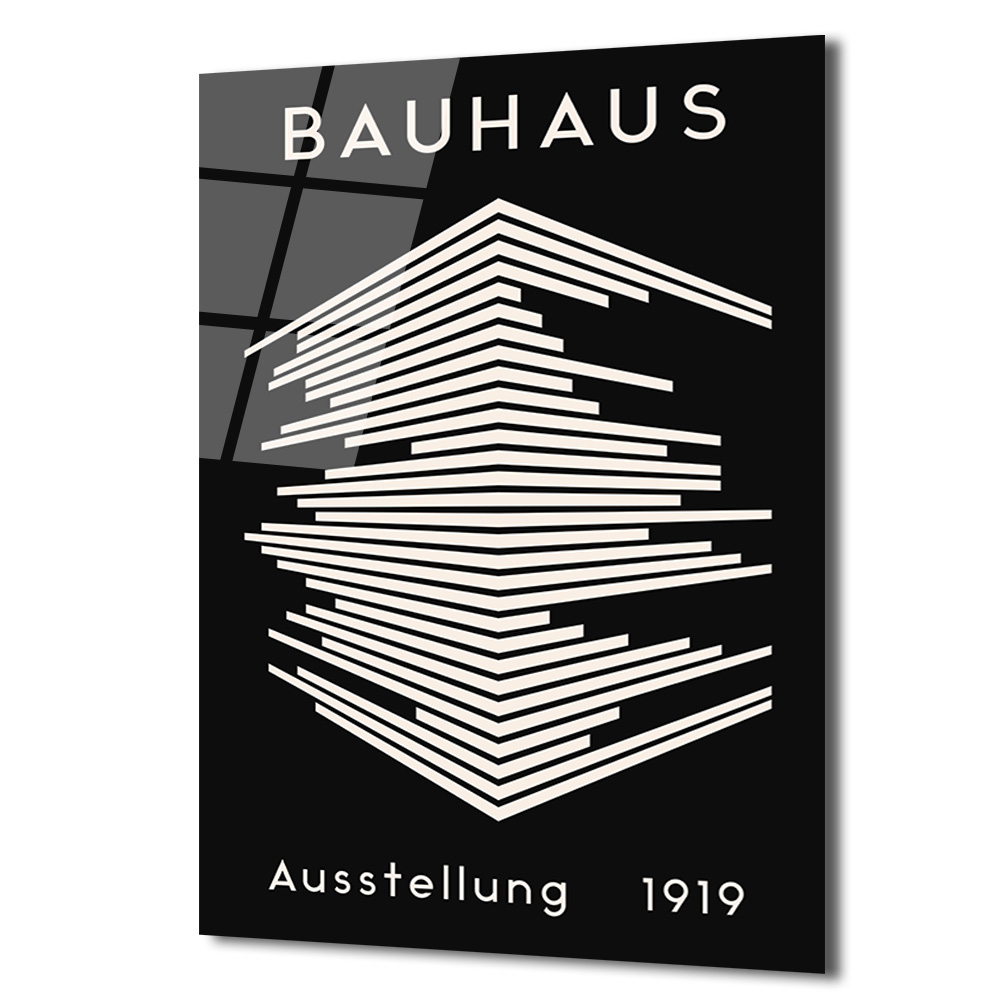 Bauhaus Mimari Tasarım Cam Tablo | Modern Duvar Dekoru - Glazella Bauhaus Mimari Tasarım Cam Tablo | Modern Duvar Dekoru - Glazella