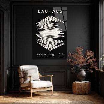Bauhaus Mimari Tasarım Cam Tablo | Modern Duvar Dekoru - Glazella Bauhaus Mimari Tasarım Cam Tablo | Modern Duvar Dekoru - Glazella