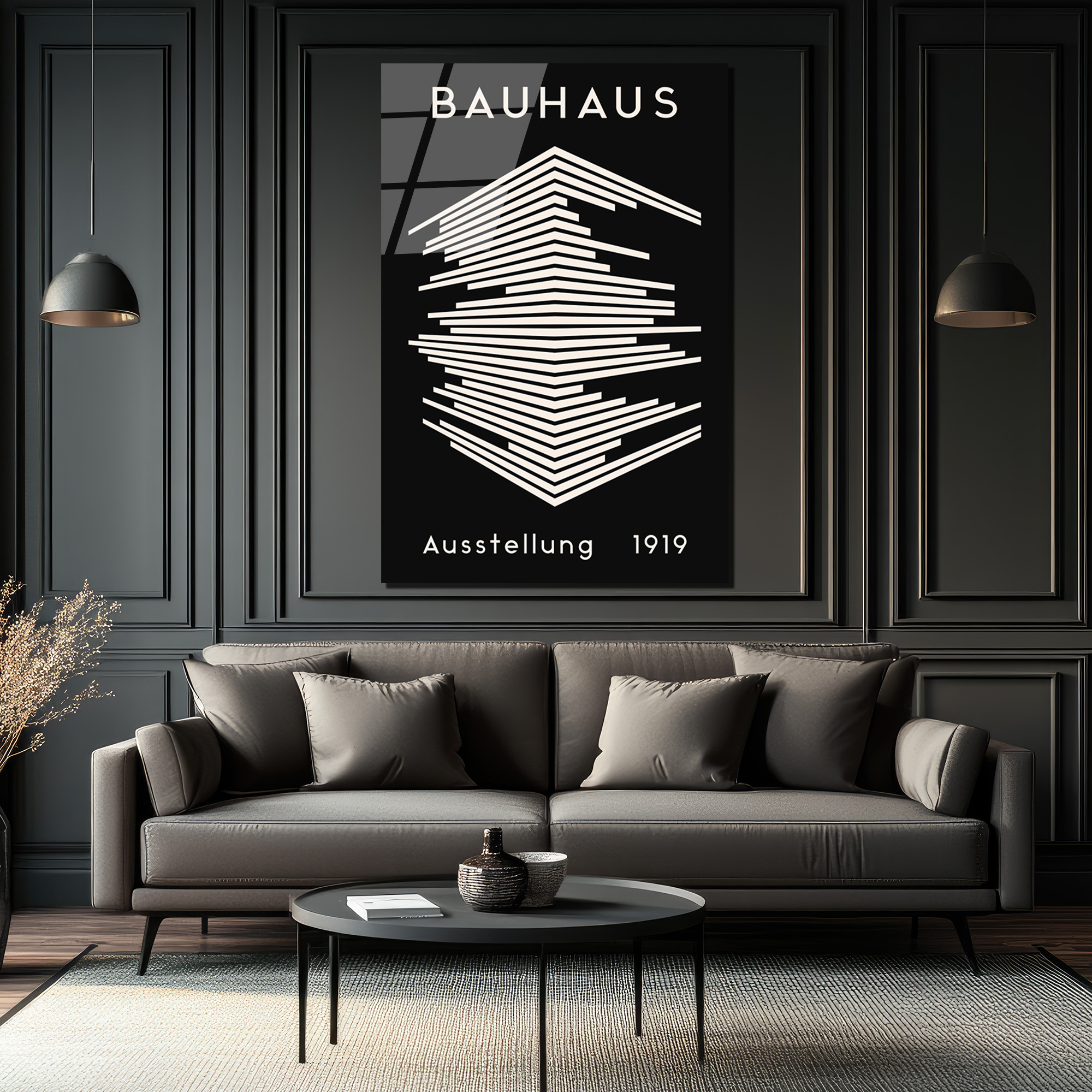 Bauhaus Mimari Tasarım Cam Tablo | Modern Duvar Dekoru - Glazella Bauhaus Mimari Tasarım Cam Tablo | Modern Duvar Dekoru - Glazella