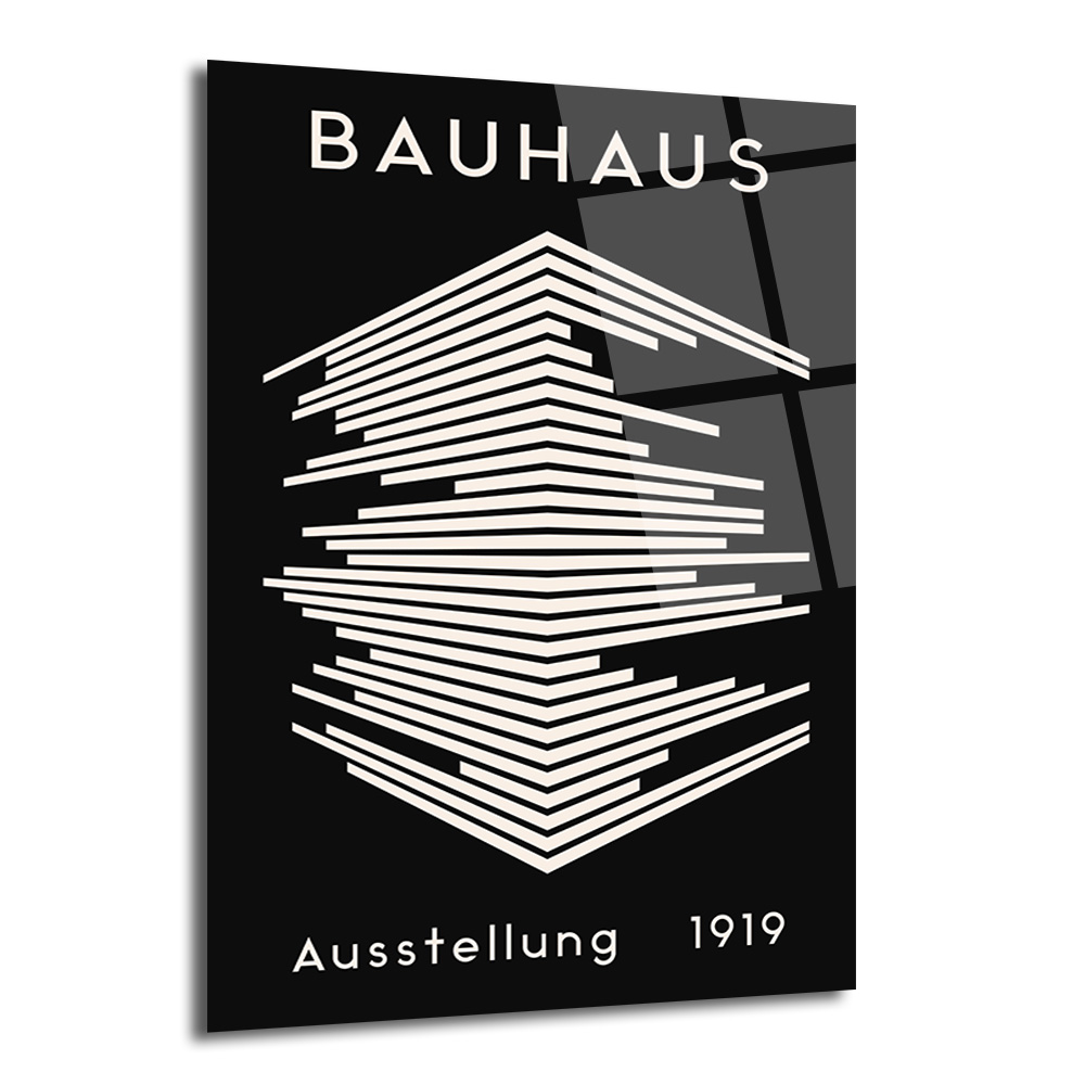 Bauhaus Mimari Tasarım Cam Tablo | Modern Duvar Dekoru - Glazella Bauhaus Mimari Tasarım Cam Tablo | Modern Duvar Dekoru - Glazella