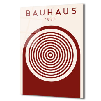 Bauhaus 1923 Geometrik Desenli Modern Cam Tablo - Glazella Bauhaus 1923 Geometrik Desenli Modern Cam Tablo - Glazella