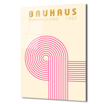 Bauhaus Ausstellung 1923 Modern Sanat Cam Tablo - Glazella Bauhaus Ausstellung 1923 Modern Sanat Cam Tablo - Glazella
