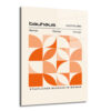 Bauhaus Geometrik Desenli Turuncu Cam Tablo - Glazella Bauhaus Geometrik Desenli Turuncu Cam Tablo - Glazella