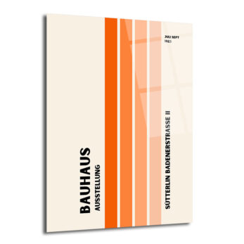 Bauhaus Minimalist Çizgiler Cam Tablo - Modern Sanatın Zamansız Yansıması - Glazella