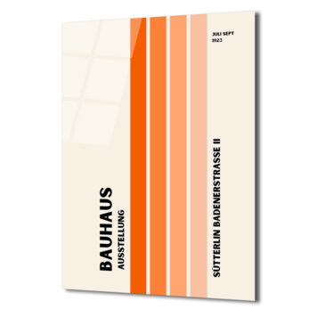 Bauhaus Minimalist Çizgiler Cam Tablo - Modern Sanatın Zamansız Yansıması - Glazella
