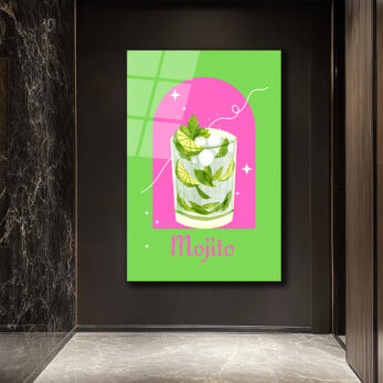 Enerjik Mojito Kokteyl Sanatı Cam Tablo - Yaz Ferahlığı - Glazella Enerjik Mojito Kokteyl Sanatı Cam Tablo - Yaz Ferahlığı - Glazella