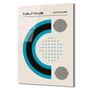 Bauhaus Estetikli Modern Geometrik Cam Tablo - Glazella Bauhaus Estetikli Modern Geometrik Cam Tablo - Glazella