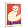 İmza Atan Kedi: 'Impress Me Human' Mizahi Cam Tablo - Glazella İmza Atan Kedi: 'Impress Me Human' Mizahi Cam Tablo - Glazella