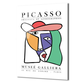 Picasso Kübist Portre Cam Tablo - Modern Sanat Duvar Dekoru - Glazella Picasso Kübist Portre Cam Tablo - Modern Sanat Duvar Dekoru - Glazella