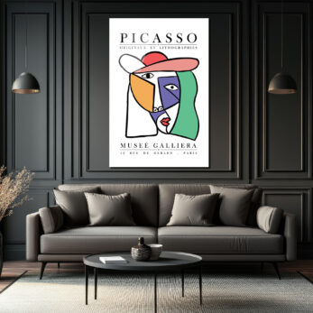 Picasso Kübist Portre Cam Tablo - Modern Sanat Duvar Dekoru - Glazella Picasso Kübist Portre Cam Tablo - Modern Sanat Duvar Dekoru - Glazella