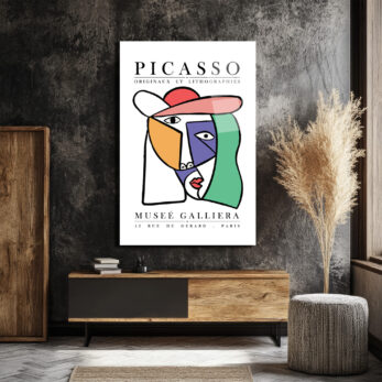 Picasso Kübist Portre Cam Tablo - Modern Sanat Duvar Dekoru - Glazella Picasso Kübist Portre Cam Tablo - Modern Sanat Duvar Dekoru - Glazella