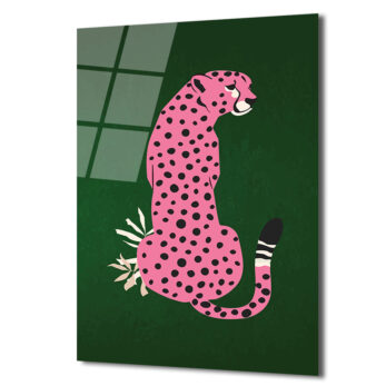Pembe Leopar: Vahşi ve Şık Bir Dokunuş Cam Tablo - Glazella Pembe Leopar: Vahşi ve Şık Bir Dokunuş Cam Tablo - Glazella