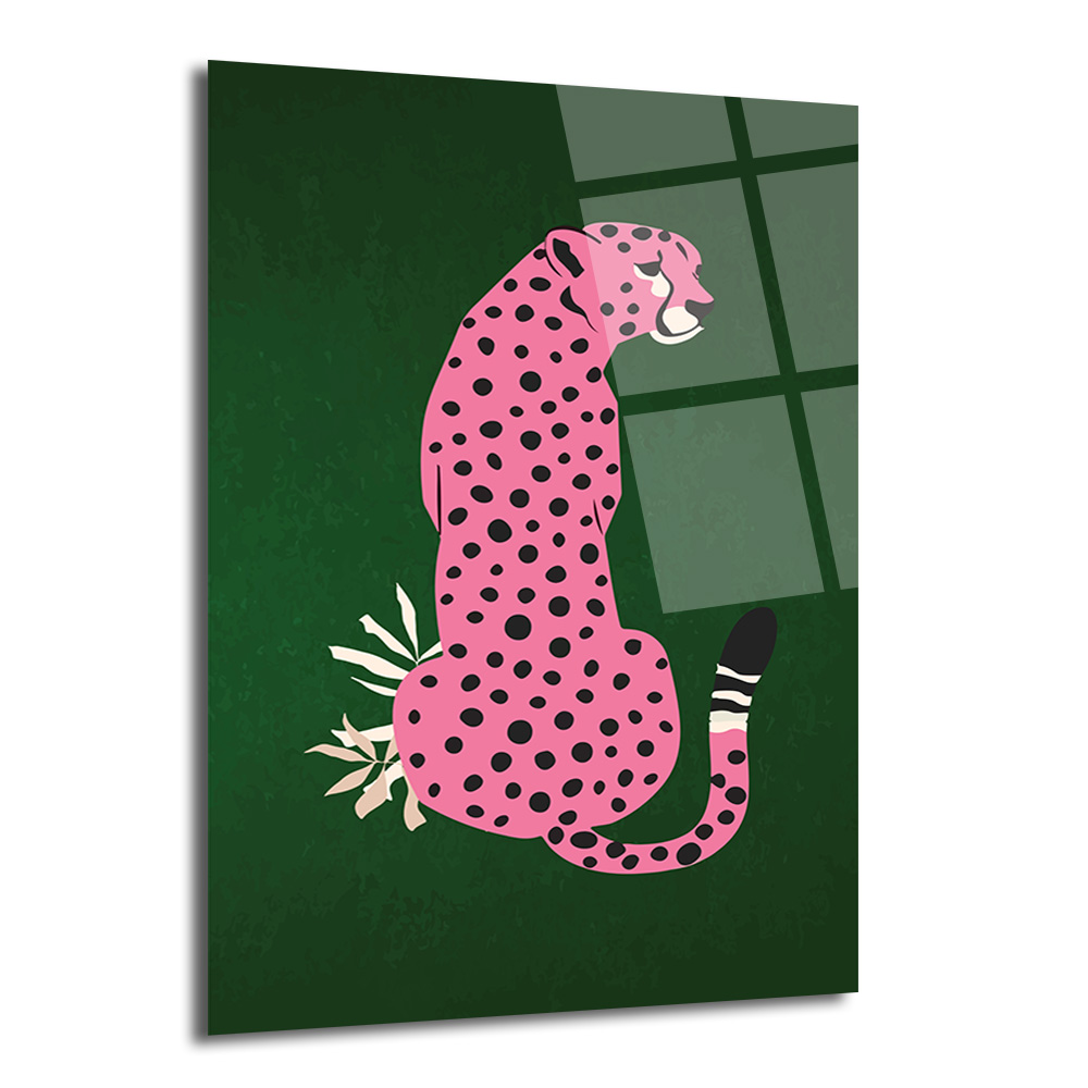 Pembe Leopar: Vahşi ve Şık Bir Dokunuş Cam Tablo - Glazella Pembe Leopar: Vahşi ve Şık Bir Dokunuş Cam Tablo - Glazella