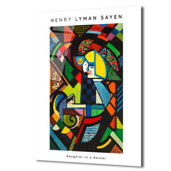 Henry Lyman Sayen - Daughter in a Rocker Modern Sanat Cam Tablo - Glazella Henry Lyman Sayen - Daughter in a Rocker Modern Sanat Cam Tablo - Glazella