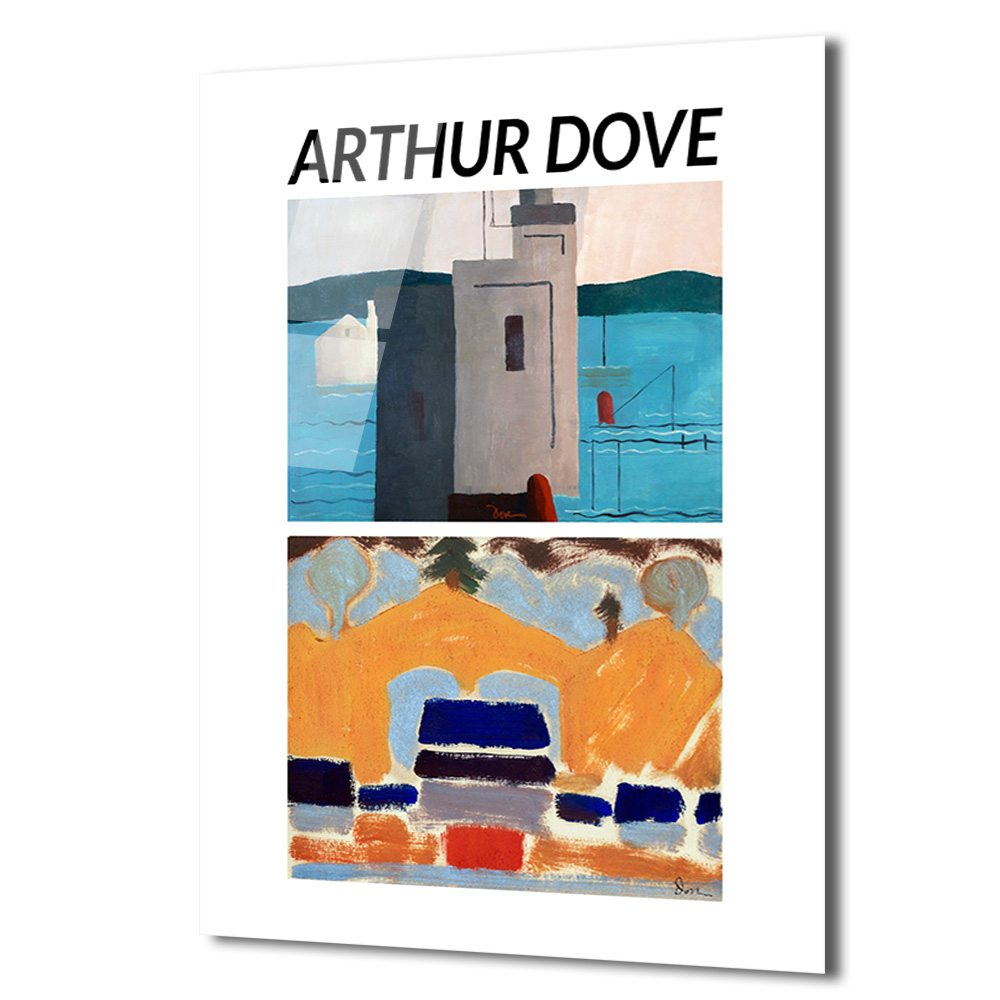 Arthur Dove Soyut Manzaralar Sanat Cam Tablo - Glazella Arthur Dove Soyut Manzaralar Sanat Cam Tablo - Glazella
