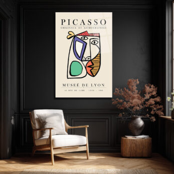 Picasso Tarzı Kübist Yüz Cam Tablo - Modern Sanat Duvar Dekorasyonu - Glazella Picasso Tarzı Kübist Yüz Cam Tablo - Modern Sanat Duvar Dekorasyonu - Glazella