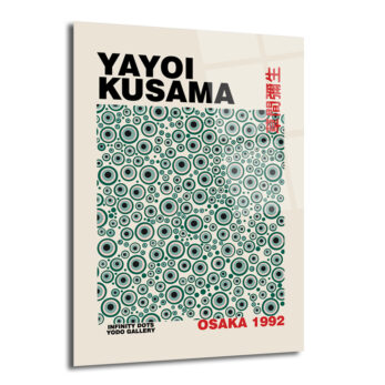 Yayoi Kusama Sonsuzluk Noktaları Modern Sanat Cam Tablo - Glazella
