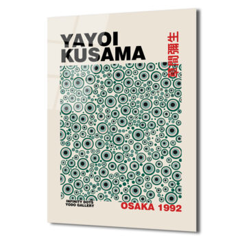 Yayoi Kusama Sonsuzluk Noktaları Modern Sanat Cam Tablo - Glazella