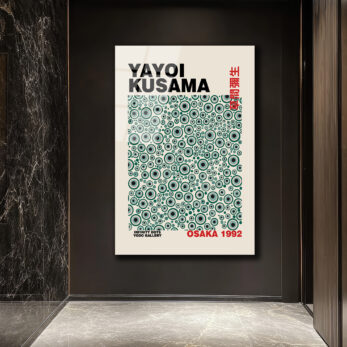 Yayoi Kusama Sonsuzluk Noktaları Modern Sanat Cam Tablo - Glazella