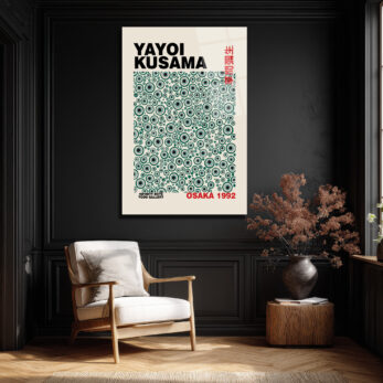 Yayoi Kusama Sonsuzluk Noktaları Modern Sanat Cam Tablo - Glazella