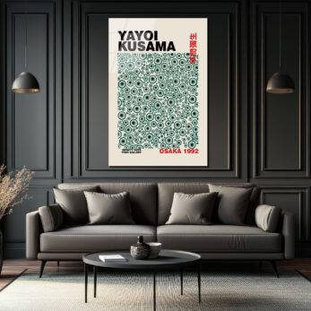Yayoi Kusama Sonsuzluk Noktaları Modern Sanat Cam Tablo - Glazella