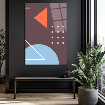Soyut Geometrik Sanat Cam Tablo - Modern Duvar Dekorasyonu - Glazella Soyut Geometrik Sanat Cam Tablo - Modern Duvar Dekorasyonu - Glazella