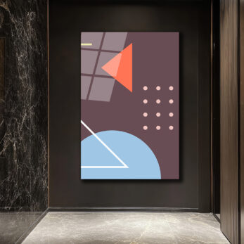 Soyut Geometrik Sanat Cam Tablo - Modern Duvar Dekorasyonu - Glazella Soyut Geometrik Sanat Cam Tablo - Modern Duvar Dekorasyonu - Glazella