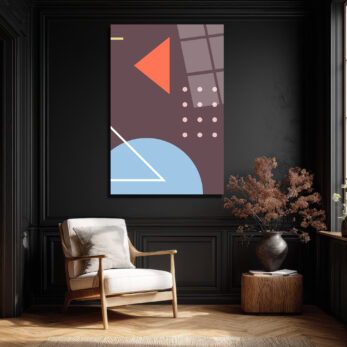 Soyut Geometrik Sanat Cam Tablo - Modern Duvar Dekorasyonu - Glazella Soyut Geometrik Sanat Cam Tablo - Modern Duvar Dekorasyonu - Glazella