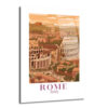 Roma Kolezyum İtalya Manzarası Temalı Cam Tablo - Glazella
