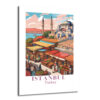 İstanbul Sultanahmet Pazarı Temalı Cam Tablo - Glazella - Glazella İstanbul Sultanahmet Pazarı Temalı Cam Tablo - Glazella