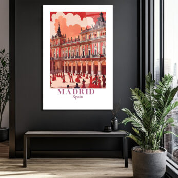 Madrid Flamenko Ruhu Temalı Cam Tablo - Glazella