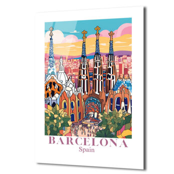 Barselona Rüyası Sagrada Familia Modern Cam Tablo - Glazella Barselona Rüyası Sagrada Familia Modern Cam Tablo - Glazella