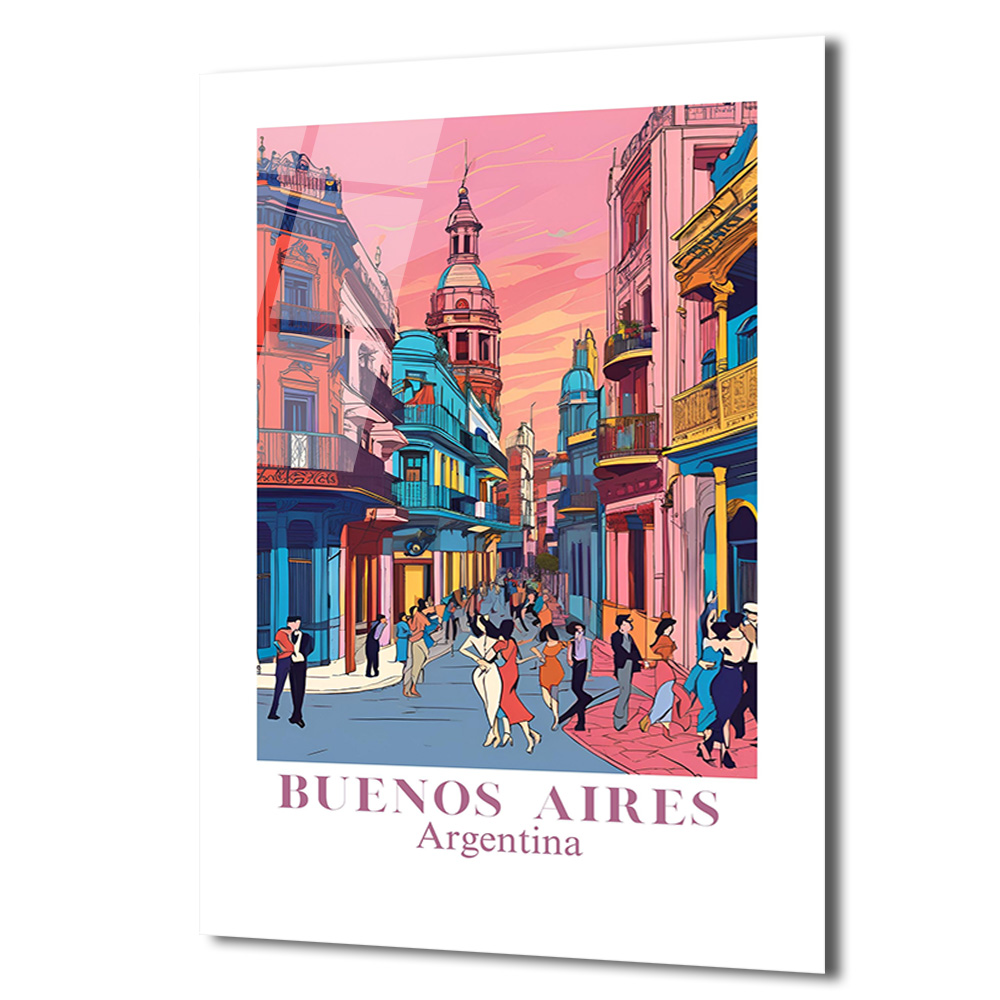 Buenos Aires Tutkusu Cam Tablo - Arjantin Sokak Sanatı - Glazella Buenos Aires Tutkusu Cam Tablo - Arjantin Sokak Sanatı - Glazella