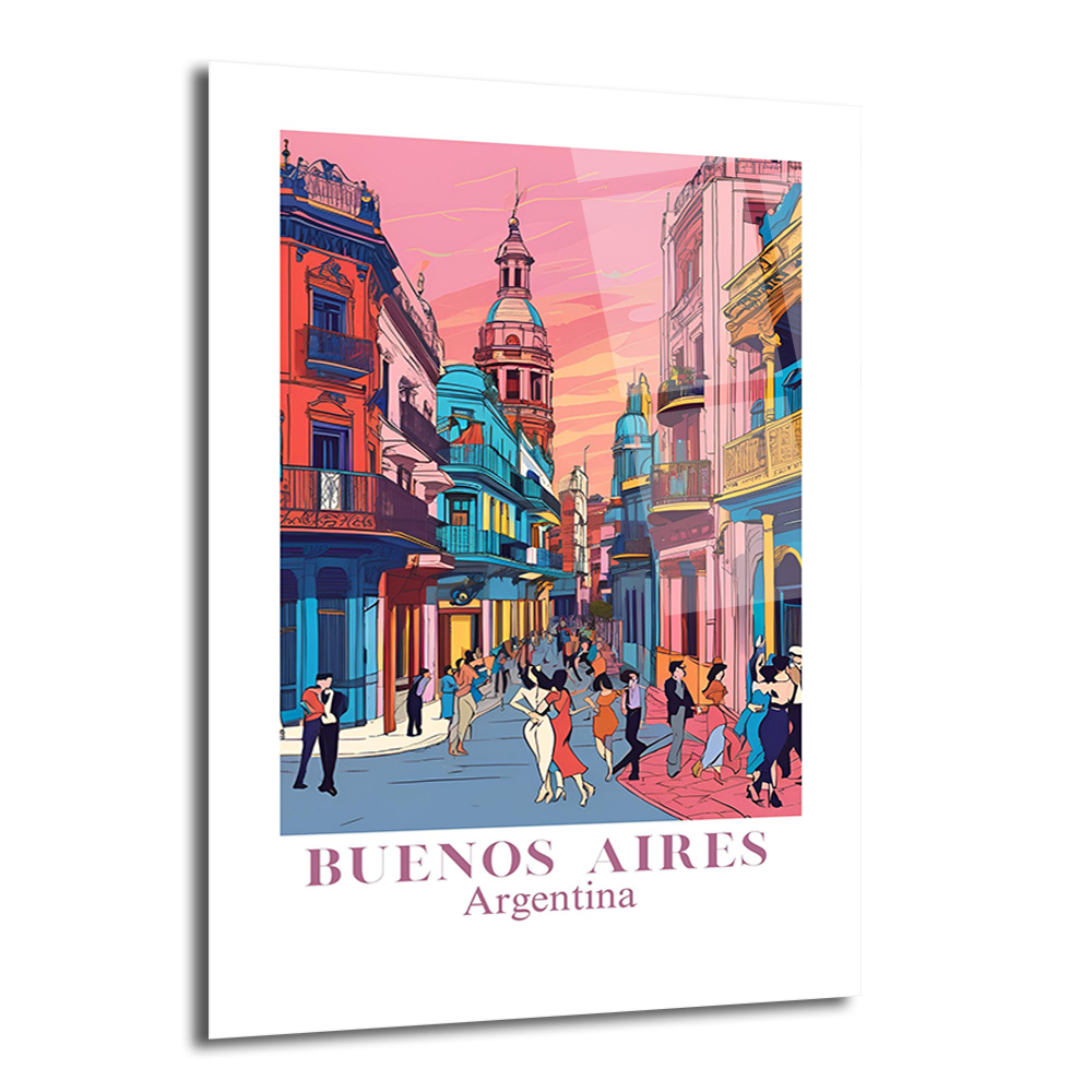 Buenos Aires Tutkusu Cam Tablo - Arjantin Sokak Sanatı - Glazella Buenos Aires Tutkusu Cam Tablo - Arjantin Sokak Sanatı - Glazella