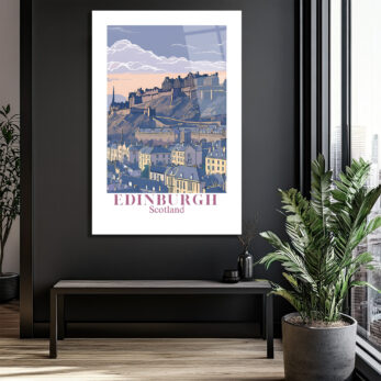 Edinburgh İskoçya Manzarası Cam Tablo | Şehrin Ruhunu Evine Taşı - Glazella Edinburgh İskoçya Manzarası Cam Tablo | Şehrin Ruhunu Evine Taşı - Glazella