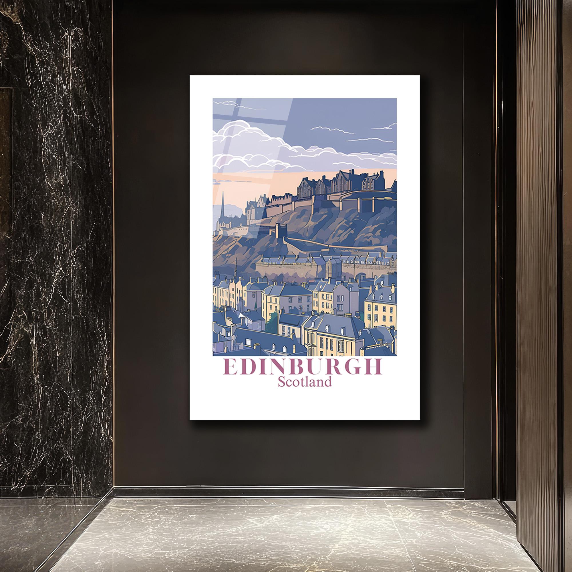 Edinburgh İskoçya Manzarası Cam Tablo | Şehrin Ruhunu Evine Taşı - Glazella Edinburgh İskoçya Manzarası Cam Tablo | Şehrin Ruhunu Evine Taşı - Glazella