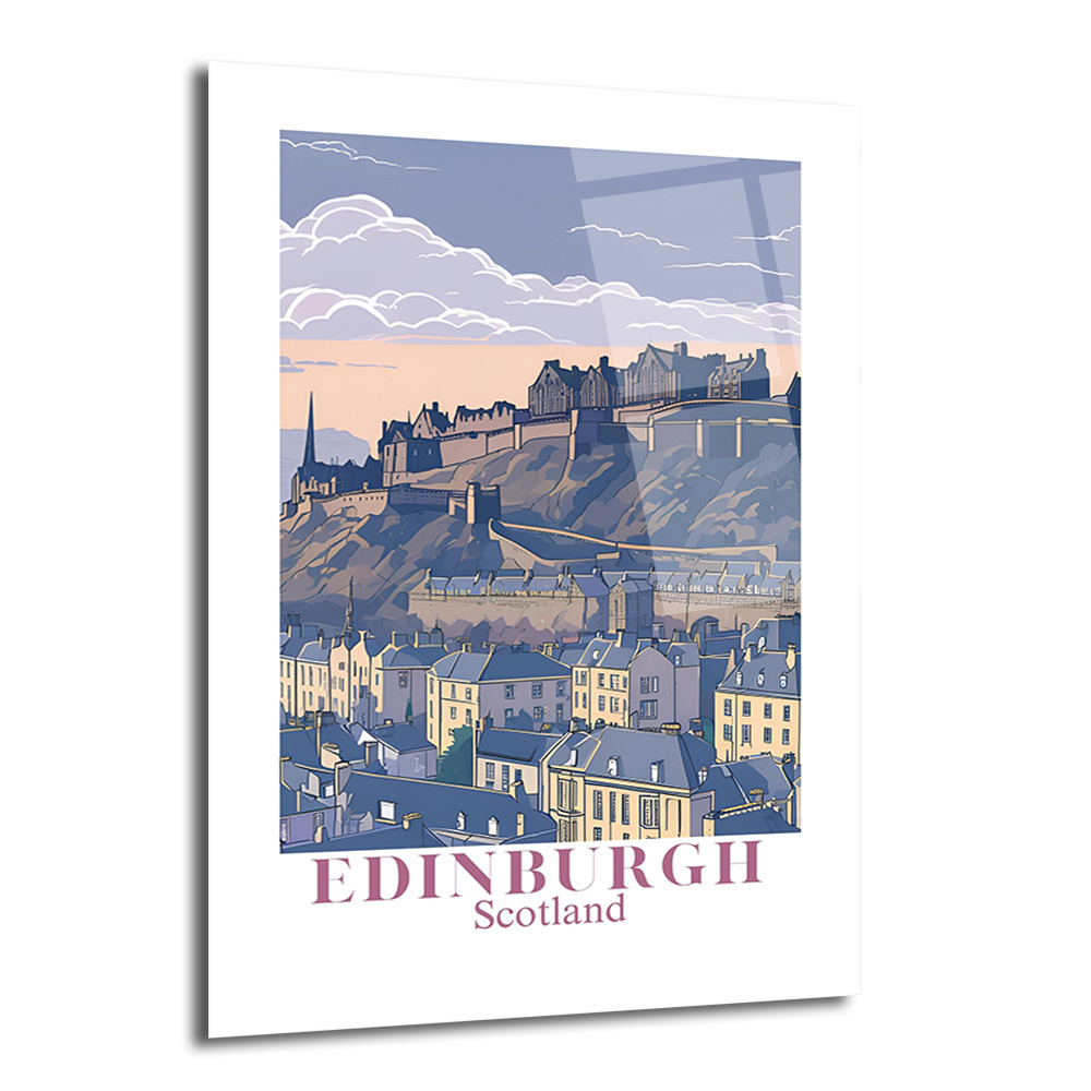 Edinburgh İskoçya Manzarası Cam Tablo | Şehrin Ruhunu Evine Taşı - Glazella Edinburgh İskoçya Manzarası Cam Tablo | Şehrin Ruhunu Evine Taşı - Glazella
