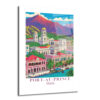 Port-au-Prince Haiti Canlı Şehir Manzarası Cam Tablo - Glazella